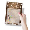 Printed Party Rustic Bridal Shower Kit, 5 Games and Activities, 250 Cards