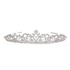 Flower Branch Rhinestone Crystal Beads Bridal Tiara Crown T930