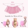 Cat Birthday Party Supplies Include Cat Kitten Birthday Hat , Cat Birthday Cake Topper, Bow Tie, Cat Tutu Skirt, Birthday Banner, Meow Letter Balloons for Cat Girls Birthday Decorations(pink)