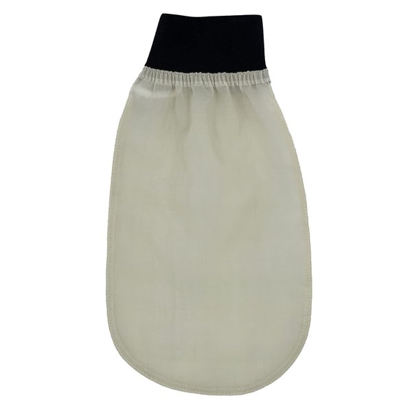 Turkish 100% Raw Cocoon Silk Exfoliating Glove/Mitt, Body Scrub Exfoliator Bath Mitt, Fake Tan Remover Bath Glove, Natural Glow for Women, Men, Shower, Hammam, Spa by Feel Fine (Pinky Orange)