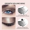 2 in1 5x Longer Waterproof Mascara,2 in 1 for VIBELY Mascara, Lash Cosmetics 4D Silk Mascara, No Clumping, Long-lasting Black Mascara, Step 1 and Step 2 use Mascara
