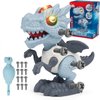 BRELAORY Dinosaur Toys for Kids 3-5，Take Apart Toys for Boys, STEM Building Construction Kids Toys with Sound and Light,Party Christmas Birthday Gifts for 3 4 5 6 7 8 Year Old