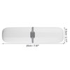 VOCOSTE Toothbrush Case, Traveling Toothbrush Holders Case, Plastic, White, 7.87"x2.17"