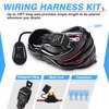 MICTUNING LED Light Bar Wiring Harness Off Road Power 40A Relay Fuse ON-Off Switch (2 Lead)