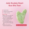 SKIN GYM Sculpty Heart Gua Sha Face Massager for Under Eye Bags, Puffy Eyes and Fine Lines Anti-Aging Face Lift Skin Care Beauty Tool