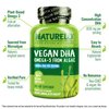 NATURELO Vegan DHA - Omega 3 Oil from Algae - Supplement for Brain, Heart, Joint, Eye Health - Provides Essential Fatty Acids for Women, Men and Kids - Complements Prenatal Vitamins - 60 Softgels
