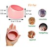 JSLZF Small Animal Bowl Ceramic Hamster Bowl Hamster Food Dish Prevent Knocking Over, Food Splashing and Chewing Feeding Dish for Gerbil Chinchilla Rat Ferret Hedgehog (3 PCS)