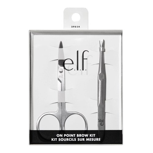 e.l.f. On Point Brow Kit, Duo Of Pro-quality Eyebrow Scissors & Tweezers For Shaping Eyebrows, Great For Precise Shaping, Vegan & Cruelty-Free
