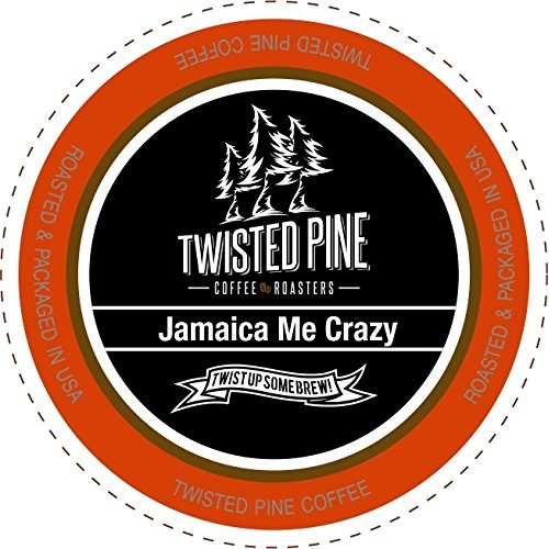 Twisted Pine Coffee Jamaica Me Crazy, Flavored Coffee, Single-Serve Cups for Keurig K-Cup Brewers, 12 Count