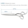 Professional Hair Shears 6" Silvery Blind Hole Sharp Hair Scissors Hair Cutting Scissors Barber Scissors Barber Shears Haircut Scissors Convex Edge 440C KINSARO
