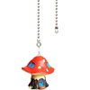 OMYZERO 12inches Ceiling Fan Pull Chain Lovely Romantic Mushroom House Pendant Ceiling Fan Light Covers Pull Chain Extension(Red)