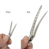 Hair Extensions Tool Kits with Fusion Heat Iron Connector Wand US Plug 50 Pcs Single Hole Heat Shield Guards 10 Pcs Hair Clips 50g Keratin Beads (Black A Head)
