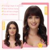 Cesomeey Clip in Bangs 100% Real Human Hair, Wispy Bangs Hair Clip, Hair Bangs Clip in Human Hair, Fake Bangs Fringe with Temples Hairpieces, Clip on Bangs for Women Daily (Natural Black, Wispy Bangs)