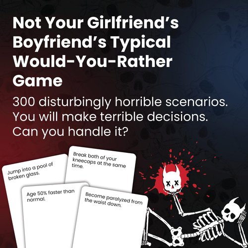 I Choose Death Card Game - Extreme Would You Rather Card Games for Adults - Funniest Party Game for Adults - Great College, Bachelor, or Bachelorette Game - from The Creators of Punish Me, Daddy