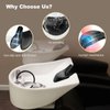 AISEELY Shampoo Bowl Neck Rest for Salon, Salon Shampoo Neck Rest Cushion, Professional Shampoo Bowl Neck Cushion, Silicone Salon Sink Neck Rest for Wash Basin Hair Washing Tray for Sink at Home
