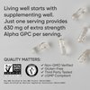 Sports Research® Alpha GPC 630mg - Extra Strength Cognitive & Focus Support for Women and Men - Vegan Certified · Non-GMO · Gluten Free - 120 Liquid Veggie Capsules