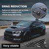 Ouzorp 10Pcs Air Vortex Generator Carbon Fiber Pattern Diffuser Shark Fin Set Kit Compatible with Spoiler Roof Wing Pointed