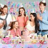 170pcs Singer Birthday Party Decorations,Popular Music Singer Party Supplies Serves 24 Guests.Party Favors Included Banner,Tablecloth,Plates,Napkins,Cups,Knifes,Forks and Spoons Prefer for Everybody