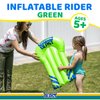 Backyard Blast Rider, Inflatable Body Board Slide Rider and Pool Float Toy, Lime Green