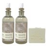 Bath & Body Works Aroma Mineral Stone Spa 2 Pack Essential Oil Mist Bundle with a Natural Oats Bar Soap - Full Size