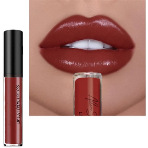 Kayswnag 12 Color Cream Texture Waterproof Lipstick, Lip Gloss Lip Lust Creme Lipgloss Liquid Lipstick,Waterproof Long Lasting Velvet Lip Gloss (09#)