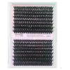 320pcs Fluffy Lash Clusters 60D/80D Mixed Qeelasee Thick Lash Clusters Qeelasee Eyelash Extensions D Curl Wispy Individual DIY Mink Eye Lashes Natural Volume Mix 9-16mm For Beginners