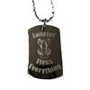 Hat Shark Lobster Fixes Everything - Luggage Metal Chain Necklace Military Dog Tag