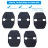 Voodonala Door Lock Covers Protection Trim for Jeep Wrangler JK JKU 2007-2018, for Jeep Grand Cherokee, for Dodge Chrysler, Black, 5PACK