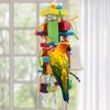 Wontee Bird Toys Parrot Chewing Toys Wood Blocks Tearing Toys for Parakeet Cockatiel Sun Conure African Grey Indian Ringnecks Small and Medium Sized Birds (Medium)