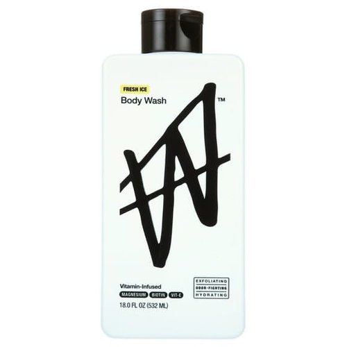 W by Jake Paul Body Wash - Exfoliating, Hydrating, Fresh Ice Scent, 18 fl oz. pack 1