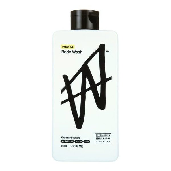 W by Jake Paul Body Wash - Exfoliating, Hydrating, Fresh Ice Scent, 18 fl oz. pack 1