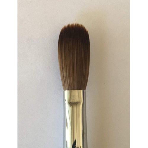 Silver Handle CRIMPED 100% Kolinsky Acrylic Nail Brush (Crimped 10)