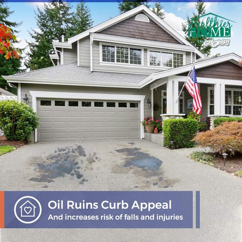 CHOMP! Concrete Oil Stain Remover: Pull It Out Removes and Cleans Oils, Greases from Garage Floors & Driveways 32 Fl Oz