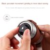 Manual Coffee Grinder, Hand Coffee Grinder, Bean Grinder, Portable Mini Coffee Grinder with Adjustable Settings, Suitable Use for Home, Office and Travel. Stainless Steel.