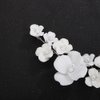 Teyglen Flower Bride Wedding Hair Comb White Flower Hair Comb Headband Decorative Hair Accessories Floral Headpiece for Women
