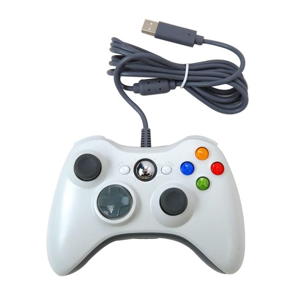 USonline911 USB Wired Gamepad Replacement for PC Xbox 360 Controller Gaming Dual Vibration Joystick for PC Controller Gamepads Joypad for Windows 7 8 10(White