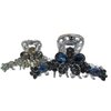Medium silver metal butterfly crystal hair claw clip bridal clip medium/fine (Primary color: Gray)