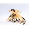 Generic Black tan beige marbled hair claw clip medium fine hair