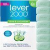 Lever 2000 Refreshing Body Soap and Facial Cleanser With Aloe & Cucumber Effectively Washes Away Bacteria, Fresh Aloe, 3.75 Ounce (Pack of 8)