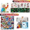 122 PCS Race Car Party Favors, Racing Birthday Party Favors with Pull Back Cars Drawstring Bags Slap Bracelet Keychain Stamper Tattoo Stickers, Racecar Theme Party Supplies Goodie Bag for Boys Kids