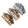 NC 3Pcs Hair Claw Clips Women's Medium Claw Tortoise Shell Hair Clip Acrylic Hair Claws Clamps Barrettes Clips for Women Girls Fashion Hair Accessories (Color A)
