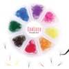 1000 pcs Mixed colorful lash extensions | premade volume lash extensions | colored lash extension | russian volume eyelash | Length 15mm| 6D C curl