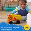 Fisher-Price Little People Toddler Construction Toy Work Together Dump Truck with Music & Accessories for Pretend Play Kids Ages 1+ Years​