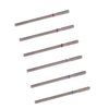 MZCMSL 6pcs Cylinder Cuticle Bits, Safety Manicure Drill Bits for Nail Prep, 3/32 Shank Diamond Nail Bits (Fine & Medium)