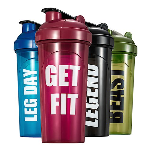 AYU [4 Pack] 24 OZ Shaker Bottle For Protein Mixes, Dishwasher Safe, Shaker Cups For Protein Shakes, Pre-Workout Shaker Cups, Blender Shaker Bottle Pack, Protein Shake Cup