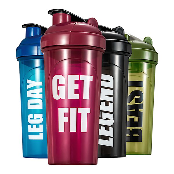 AYU [4 Pack] 24 OZ Shaker Bottle For Protein Mixes, Dishwasher Safe, Shaker Cups For Protein Shakes, Pre-Workout Shaker Cups, Blender Shaker Bottle Pack, Protein Shake Cup