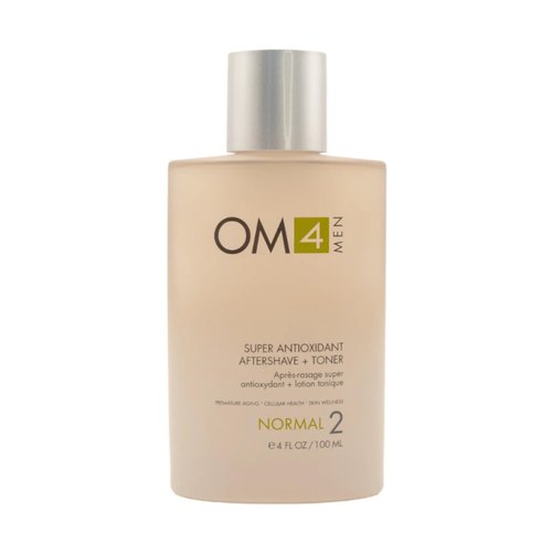 Organic Male OM4 Normal Step 2 - Super Antioxidant Aftershave + Toner, Vitamin C Rich, Hydrating,...