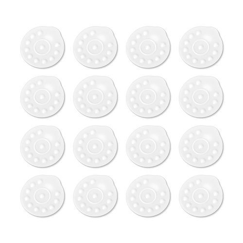 16pcs Silicone Membrane Replacement for Medela, BPA Free Breast Pump Parts Spare Accessories for Manual and Electric Breast Pump (White)