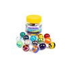 Shooter Glass Marbles Bundle, Pack of 15, 1 inch, with Practical Container