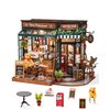 Rolife DIY Miniature House Kit for Adults, Mini Wooden Dollhouse Kit, Bakery Tiny House Diorama Building Kits-Birthday Christmas Craft Hobbies Gift for Teens Kids (Tipsy Restaurant)